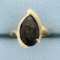 3.5ct Smoky Topaz Solitaire Ring In 14k Yellow Gold