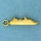 Vintage Cruise Ship Charm Or Pendant In 14k Yellow Gold