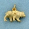 Michigan Wolverine Charm Or Pendant In 14k Yellow Gold