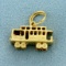 San Francisco Cable Car Charm Or Pendant In 14k Yellow Gold