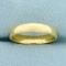 Womans Traditional Wedding Band Ring In 14k Yellow Gold
