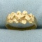 Diamond Cut Nugget Design Ring In 14k Yellow Gold