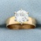 1.8ct Round Brilliant Diamond Solitaire Engagement Ring In 18k Yellow Gold