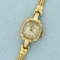 Vintage Womens Bulova Manual Wind Wrist Watch In 10k Yellow Gold Filled