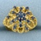 Vintage High Quality Natural Sapphire Ring In 18k Yellow Gold