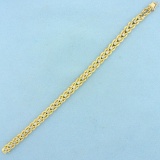 1.5ct Tw Diamond Bracelet In 14k Yellow Gold