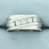 1/2ct Tw Diamond Wedding Or Anniversary Band Ring In 14k White Gold