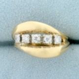 1/2ct Tw Five-stone Diamond Ring In 18k Yellow Gold