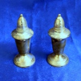 Vintage Crown Sterling Silver Salt And Pepper Shakers