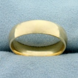 Men's 6mm Wedding Band Ring In 10k Yellow Gold