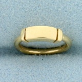 Captive Ring In 14k Yellow Gold