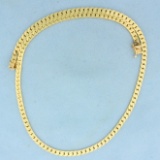 18 Inch Heavy C Link Chain Necklace In 14k Yellow Gold