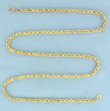 18 Inch Rope Style Chain Necklace In 14k Yellow Gold