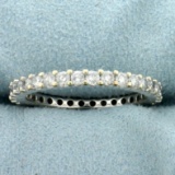 1.25ct Tw Diamond Eternity Band Ring In 14k White Gold