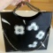 Genuine Chanel 3-in-1 Camellia Silk Tote Clutch Shoulder Bag