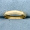Men's Migraine Beaded Edge Wedding Band Ring In 14k Yellow Gold