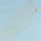 Italian Made 22 Inch Three Tone Anchor Chain Link Necklace In 14k Yellow, White And Rose Gold