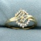 Diamond Bypass Ring In 10k Yellow Gold