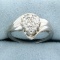 Diamond Illusion Style Ring In 10k White Gold