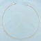 18 Inch Omega Link Necklace In 14k White Gold
