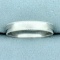 Mens 4mm Beaded Edge Milgrain Wedding Band Ring In 10k White Gold