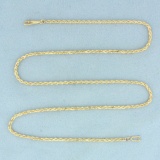 18 Inch Rope Link Chain Necklace In 14k Yellow Gold