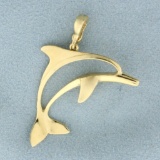 Dolphin Pendant In 14k Yellow Gold