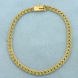 Childs 6 1/4 Inch Double Rope Link Bracelet In 14k Yellow Gold