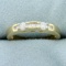 1/2ct Tw Round And Baguette Diamond Wedding Band Ring In 14k Yellow Gold