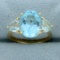 7ct Tw Swiss And Sky Blue Topaz Three-stone Ring In 14k Yellow Gold
