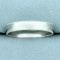 Mens 4mm Beaded Edge Milgrain Wedding Band Ring In 10k White Gold