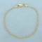 Italian Made 7 Inch Rope Link Chain Bracelet In 14k Yellow Gold