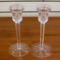 Waterford Crystal Lismore Candlesticks Set Of Two