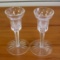 Waterford Crystal Candlestick Holders Set Of Two