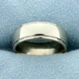 Wedding Band Ring In 14k White Gold