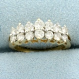 1ct Tw Diamond Wedding Or Anniversary Ring In 14k Yellow Gold