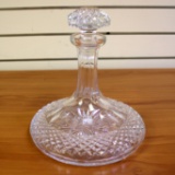 Galway Irish Cut Crystal Old Claddagh Ships Decanter With Stopper