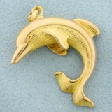 Dolphin Pendant In 14k Yellow Gold