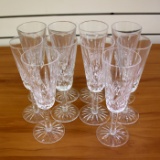 Waterford Crystal Lismore Fluted Champagne Glasses Set Of Ten