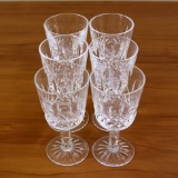 Waterford Crystal Lismore Port Wine Glasses Set Of Six