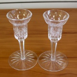 Waterford Crystal Candlestick Holders Set Of Two