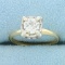 Antique 3/4ct Solitaire Old European Cut Diamond Ring In 14k Yellow And White Gold