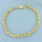 Rope Link Bracelet In 14k Yellow Gold