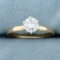 2/3ct Round Brilliant Diamond Solitaire Engagement Ring In 14k Yellow Gold