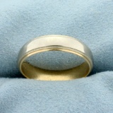 Milgrain Beaded Edge Wedding Band Ring In 14k Yellow Gold