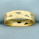 Braided Design Band Ring In 14k Yellow Gold