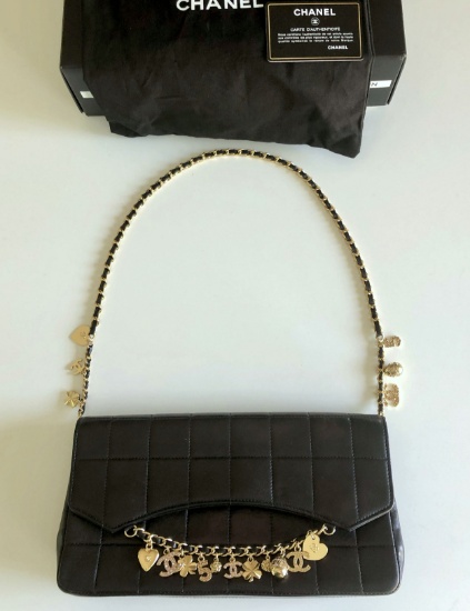 Genuine Chanel Bag Lucky Charm Metallic Finish