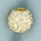 Cz Bead Slid Or Pendant In 14k Yellow Gold