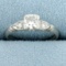 1/2ct Tw 3-stone Diamond Engagement Ring In Platinum