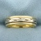 Men's Unique Two Tone Braided Design Wedding Band Ring In 14k Yellow And White Gold